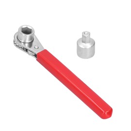 Kodrily Ratchet Wrench, Portable Terminal Wrench, Battery Terminal Ratchet Wrench, 5/16in 0.4in 10mm Socket Wrench with 1/2in Socket for Top Side Post Battery Car Home RV Sport