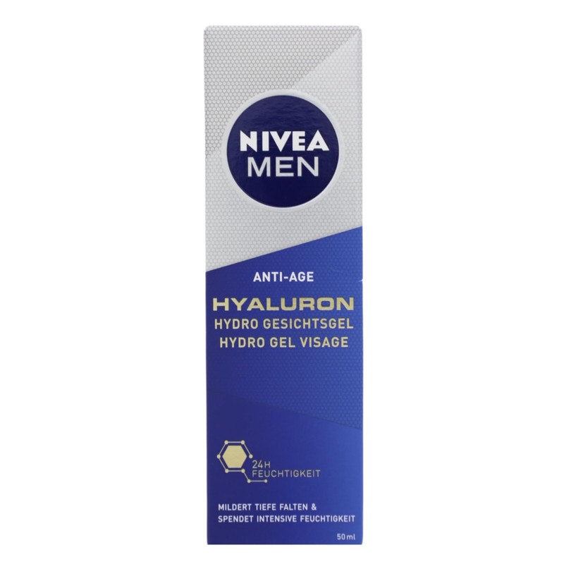 3 x NIVEA MEN Anti Age Hyaluron Hydro Gesichtsgel je