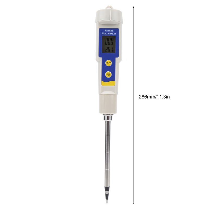 Portable 2‑in‑1 Digital Soil Tester EC and Temperature Tester Meter