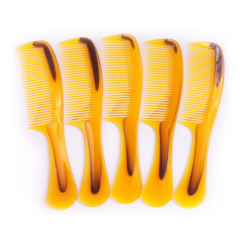 LBY 5-Pack 16 cm(6.3'') Hair Combs, Round Handle Comb Hair