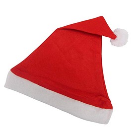 Komonee Santa Claus Christmas Hat Red Xmas Novelty Party Decoration For Festive Holidays Fancy Dress Up Unisex Costume Accessory New Years Fun For Adults and Children