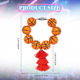 COGCHARGER Wooden Bag Charms Baseball Football Basketball Bag Accessories Purse Charms for Bag Decoration