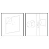 Everbilt 2 Pack Everbilt Wite Finish Paintable Self Adhesive Wall