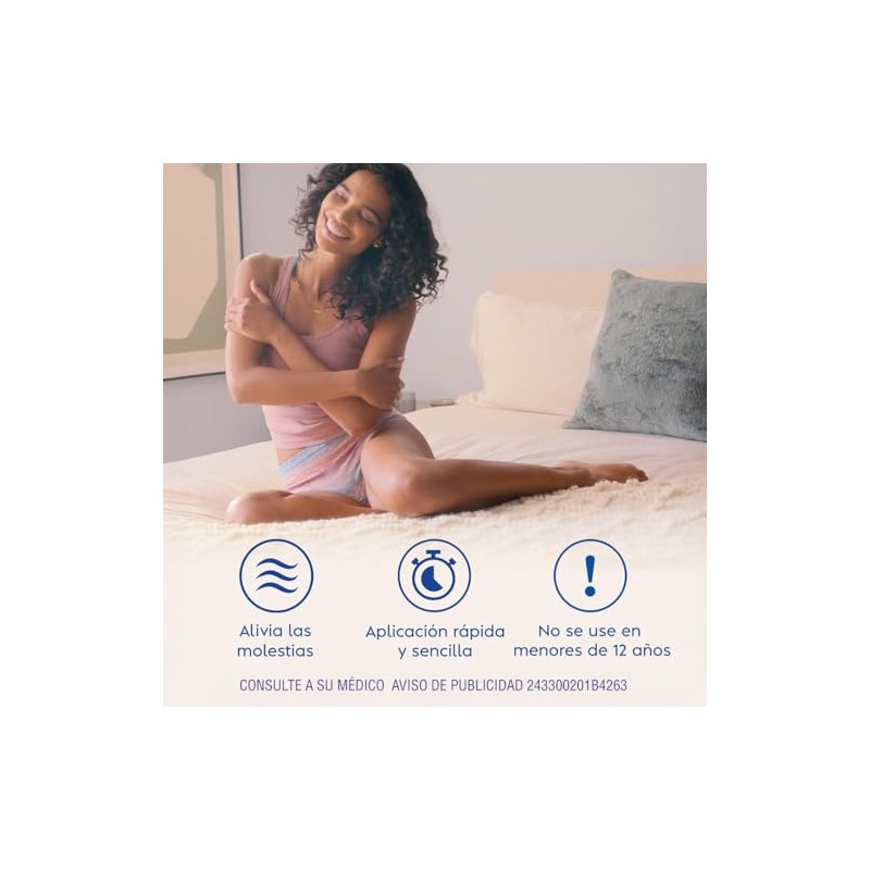 Benzal Crema GynoStat, Tratamiento para Infecciones Vaginales, 3 dosis Diaria,