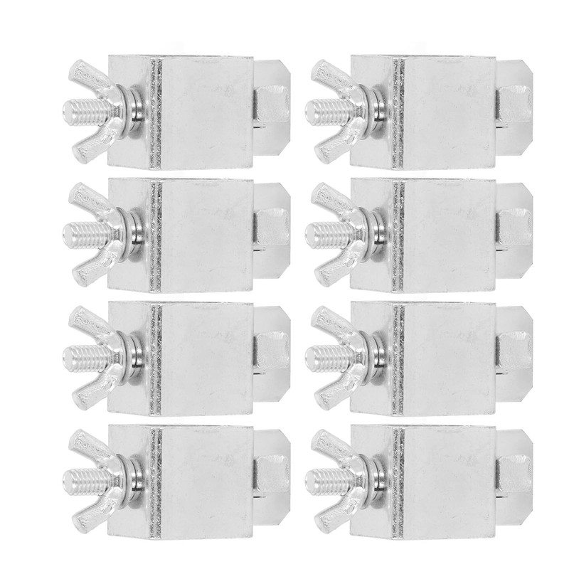 8Pcs Auto Body Panel Clamp Silver Aluminum Alloy Butt Welding