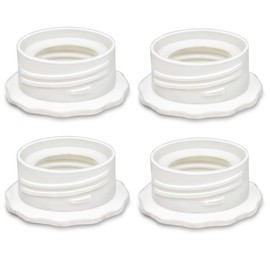 PumpMom Pump Bottle Adapter, Baby Bottle Thread Changer Converter for Spectra S1 S2 Pump Wide Mouth Flanges to Use Standard Sized Bottles. Compatible with Medela, Ameda, Dr. Brown Narrow Neck Bottles