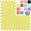 qqpp EVA Rubber 18 Tiles Interlocking Puzzle Foam Floor Mats