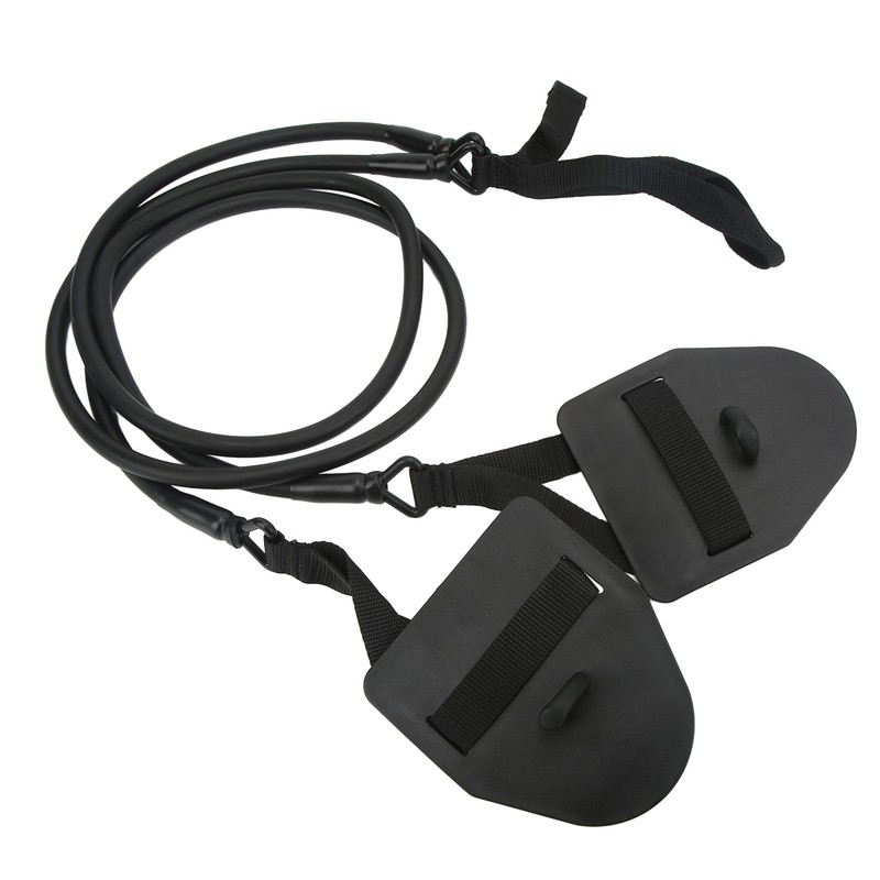Swimming Arm Strength Trainer Latex Black Elastic Resistance Bands Swimming