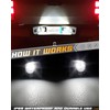 HERCOO LED License Plate Light Lens Housing Tag Lamp Socket