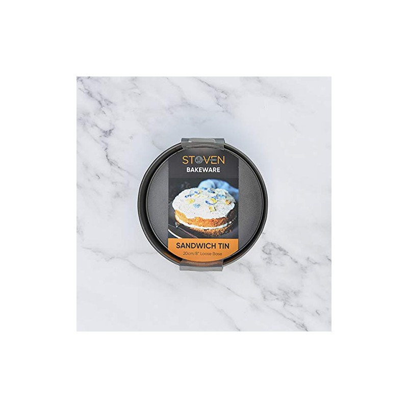 Stoven Non-Stick 20cm Loose Base Sandwich Tin