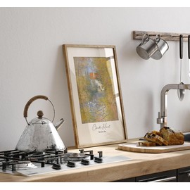 Lithobee - Claude Monet The Geese 1874 - Printed Wall Art Design in Sizes A2, A3 & A4 Framed in a Stylish Quality Coloured Frame or Unframed (A4 Unframed)