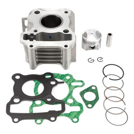 Topteng 50cc Cylinder Piston Gasket Top End Rebuild Kit 37mm for Peugeot Kisbee 50 AC 4T 2011-2022, 50 RS 4T 2011-2022, Ludix Pro 50 AIR 4T 2007-2014, 12101-AMA-000
