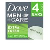 Dove Men+Care Extra Fresh Bar Soap, 100g, Pack of 4,
