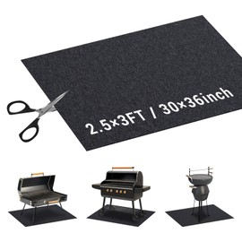 Under Grill Mat,30×36 Inch Outdoor BBQ Oil Absorbent Waterproof Non Slip,Protects Decks Patios with Gas and Charcoal Grills Reusable