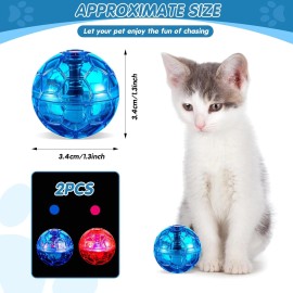 Unbranded 2 Pcs Cat Ball Ghost Hunting Light up Toys Motion LED Motion Activated Flash