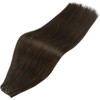 Full Shine Dark Brown Hair Extensioins for Women Genius Weft