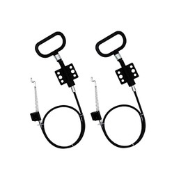 KUANYUOO Recliner Sofa and Reclined Chair Replacement Cable D Handle Pull Type, S-Shaped(Z Tip) End, Total Cable Length (Include Handle) : 29inch, Exposed Cable Length:3.5inch DASS-1, 2Pcs