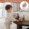 KYEDGC Rabbit Stacking Cups, 8pcs Stacking Cups Baby Stacking Cups