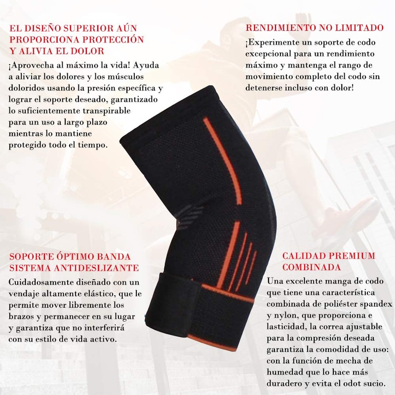 RabbitStorm Protector de Brazo para Codera Deportivas, Codo Golf Ajustable