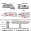LINGKY Sofa Cover, Couch Cover, 1-/2-/3-/4-Seater, Non-Slip Sofa Protector, L-Shaped,