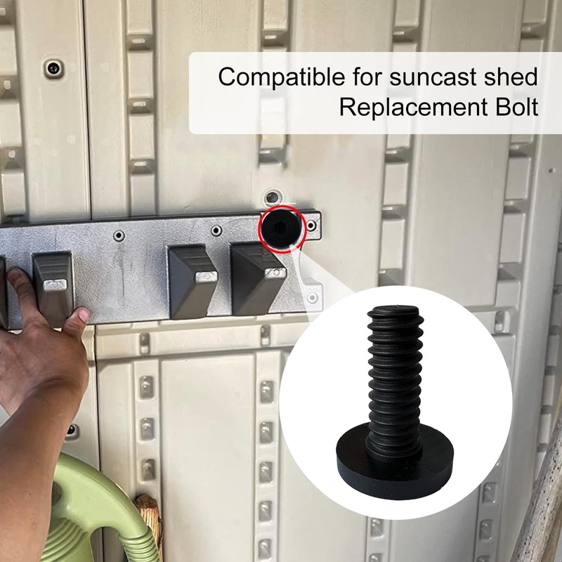 20 PCS Long Bolts Compatible with Suncast Storage Sheds Sheds