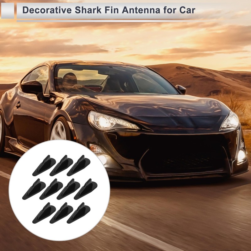 RATCHROLL 10 Pcs Universal Shark Fin Dummy Antenna Mount 3.1"