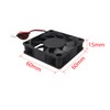 Jopto 2PCS Mini Silent Brushless Cooling Fan 60x60x15mm 6015 DC