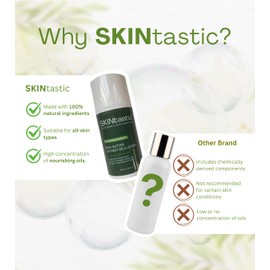 SKINtastic Facial and Body Moisturising Cream, Post-Shave Healing Cream for Men and Momen, Vegan, Paraben Free, Sulfate Free