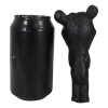 Western Whimsical Comical Forest Black Bear Soda Beer Hand Bottle