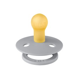 BIBS Colour Pacifier Pack of 2, BPA-Free, Cherry Shape Nipple. Natural Rubber/Latex, Made in Denmark. 6-18 Months (Pack of 2), Vanilla/Cloud