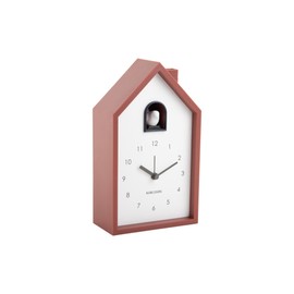 Karlsson Modern Cuckoo Alarm Clock in Red Ochre
