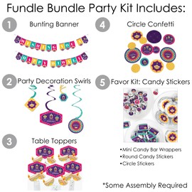 Big Dot of Happiness Happy Diwali - Festival of Lights Party Supplies - Banner Decoration Kit - Fundle Bundle