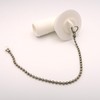 20mm White Plastic Corner Sink Waste for Camper or Caravan