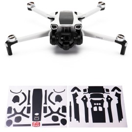 WRAPGRADE Skin Stickers Compatible with DJI Mini 3 | Accent Color (STEALTH BLACK)