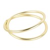 12pcs Spiral Napkin Rings Matte Gold Electroplating Prevent Fading Table