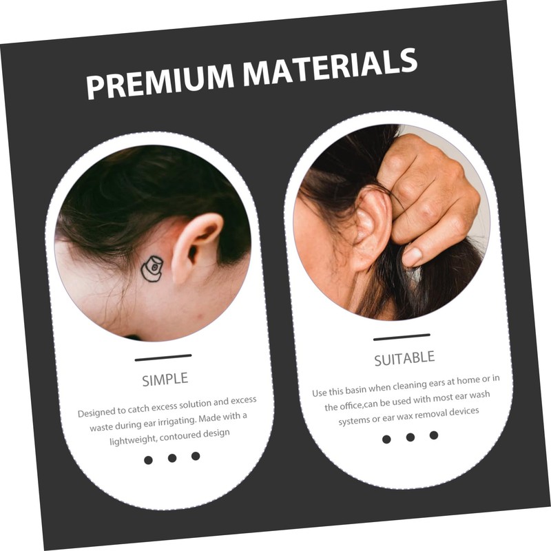 FOMIYES Small Reusable Ear Cleaning System Wash Basin Ear Wax