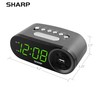 Sharp Digital Easy to Read Alarm Clock with 2 AMP