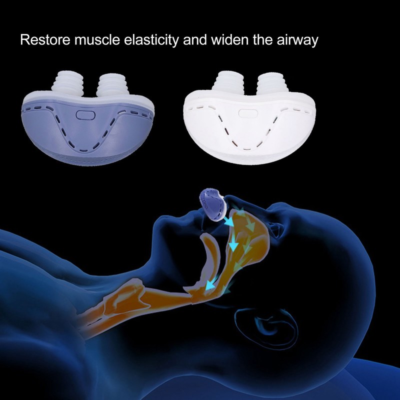 Electric Prevent Snoring Device Easy Breathing Improve Sleep Quality Ergonomic