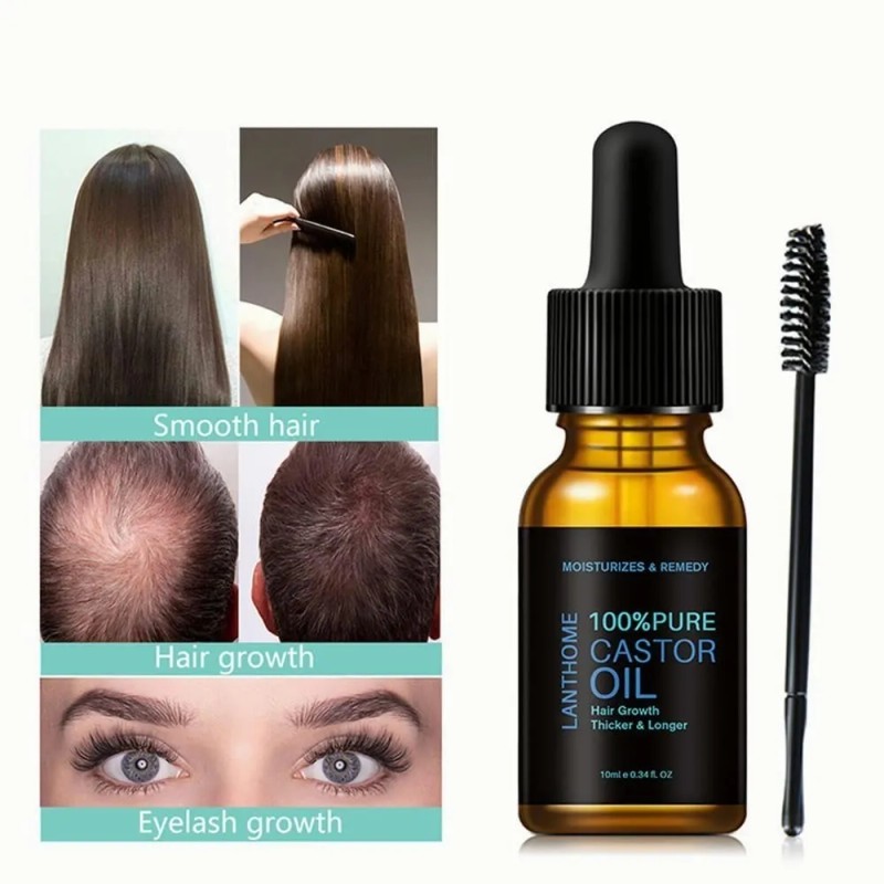 Pestaña Aceite De Ricino, Aceite Para El Crecimiento Cabello