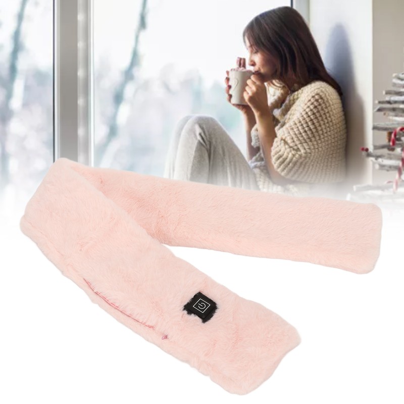 Electric Heated Scarf 3 Temperature Gears Detachable Washable Keep Warm