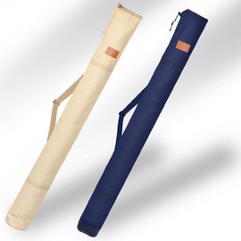 harayaa Fishing Bag Durable Foldable Fishing Tackle Bag Camping Canvas Case Holder Travel Boxes Sunshades Fishing Tackle Bag, 120cm Blue