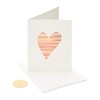 Papyrus Blank Cards with Envelopes, Heart and Peacock (2-Count)