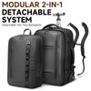 2-in-1 Detachable Carry On Rolling Backpack - Splits into Two
