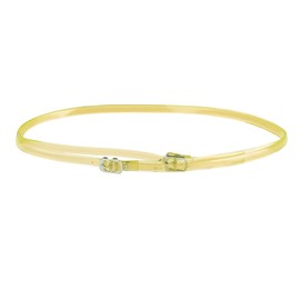 Allegra K Removable Transparent Clear Crossed Shoe Straps for Women Belt Straps for Holding Loose High Heels, yellow