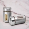 STJKBDFC Sugar Shaker Duster Stainless Steel and Glass Set with