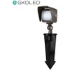 GKOLED Outdoor Angled Floodlight Aluminum Glare Shield for LED Landscape