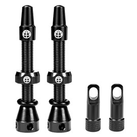 OFFBONDAGE Tubeless Valve Stems 45/65/85 mm, Super Light Alloy Presta Valve Stem Kit with Valve Core Remover Tool, Fits Most Road MTB Rim - Multiple Color and Size Options(1 Pair)