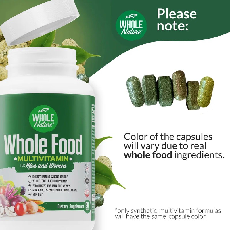 Whole Food Multivitamin For Men And Women : Whole Nature