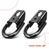 A-Premium Pair (2) Front Tow Hooks Heavy Duty D-Ring with