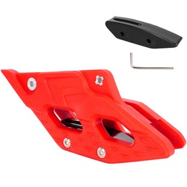 RUTU Motorcycle Chain Guide Slider Protector Compatible with 125 SX 125 XC 150 XC-W 250 EXC SX XC 300 SX XC 350 EXC SX XC 450 EXC SX 500 EXC, Racing Team Level Chain Guide Chain Protection - Red